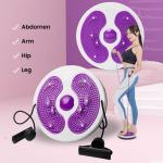 Rotating Waist Trainer Machine with Pull Rope - ABS Plastic Core Exercise Equipment for Home Gym Office Park Workout - Waist Slimmer Massager for Fitness Toning Body Shaping Adults Seniors