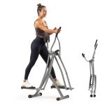 Sunny Health & Fitness Manual Air Walker Elliptical – 30″ Stride, Low Impact, Lightweight, Quiet with Free SunnyFit App