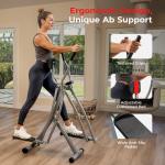 Sunny Health & Fitness Manual Air Walker Elliptical – 30″ Stride, Low Impact, Lightweight, Quiet with Free SunnyFit App