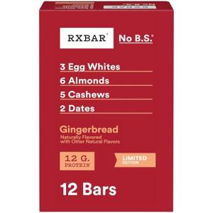 Gingerbread RXBAR Protein Bars - 12 Count Box