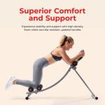 Sunny Health & Fitness Core Glider Ab Waist Trainer Machine - Ab & Core Slides
