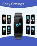 Smart Fitness Tracker with Heart Rate Monitor and Pedometer