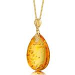 Sparkling Baltic Amber Pendant Necklace for Women