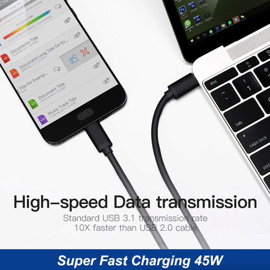 45W USB-C Super Fast Charger + 6FT Cable Samsung Galaxy S20-S23