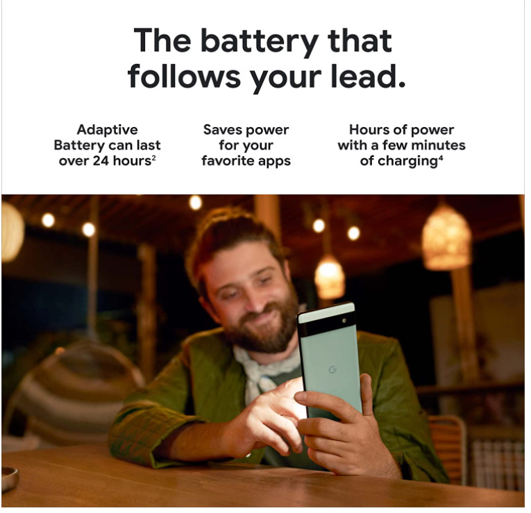 Google Pixel 6a GX7AS - 128GB - Charcoal Unlocked