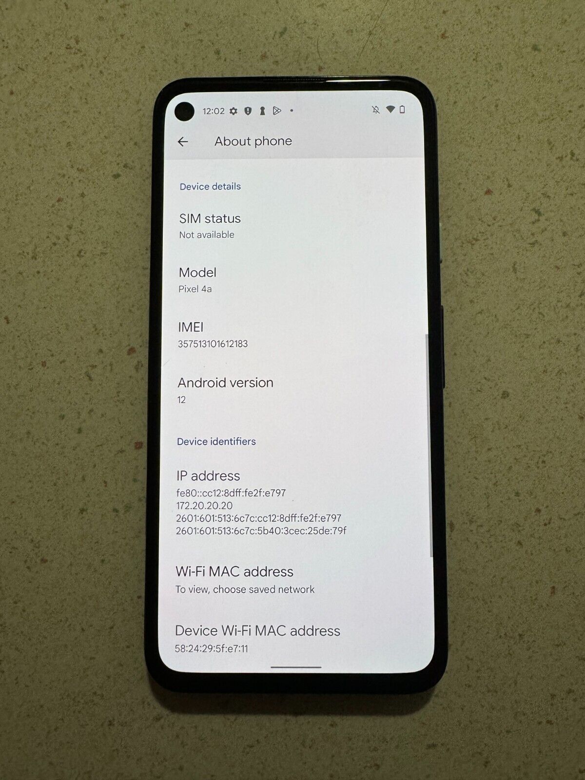 Google Pixel 4a 128GB Black Unlocked Smartphone