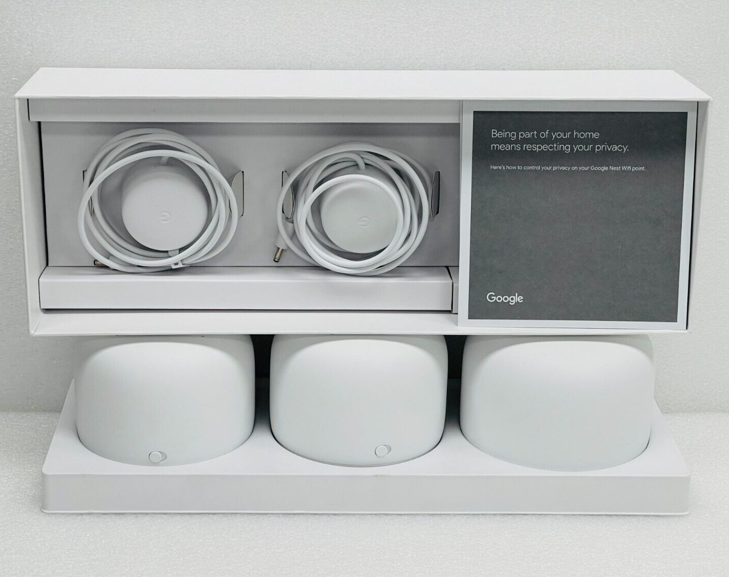 Google Nest Wifi Router with 2 Points - Snow