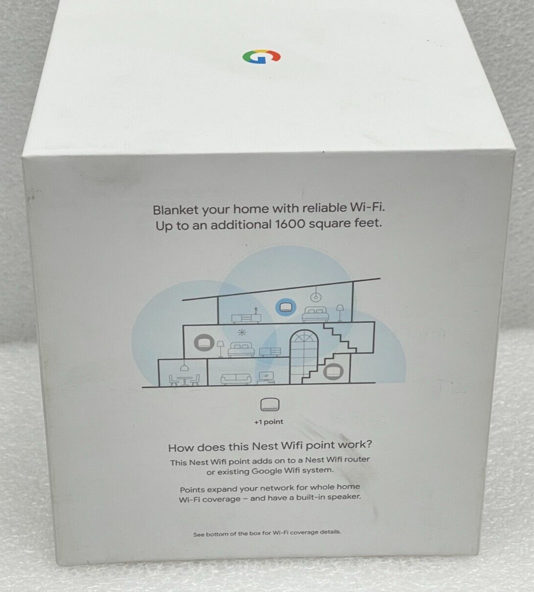 Google Nest Wifi Point (Snow GA00667-US) - Like New