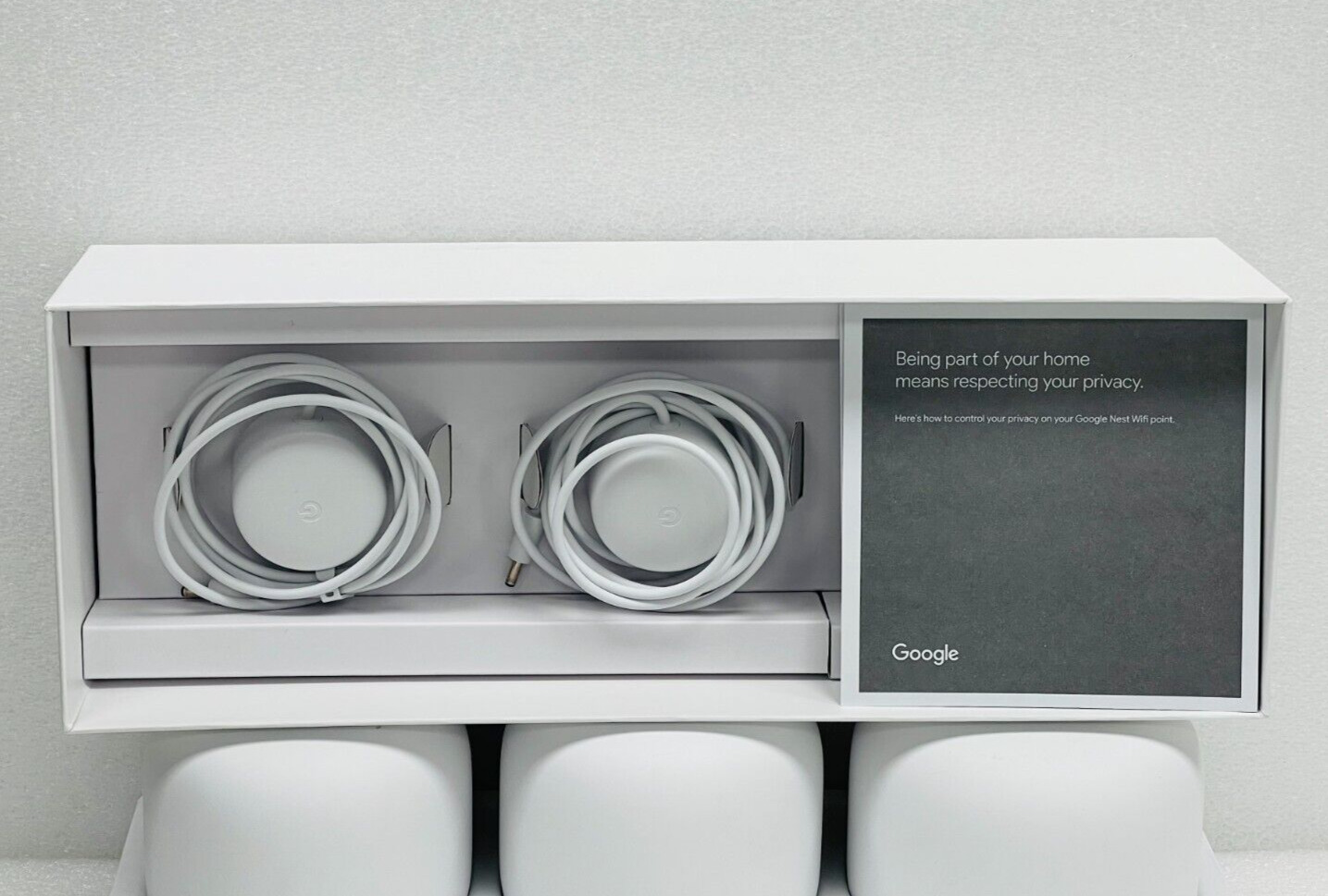 Google Nest Wifi Router with 2 Points - Snow