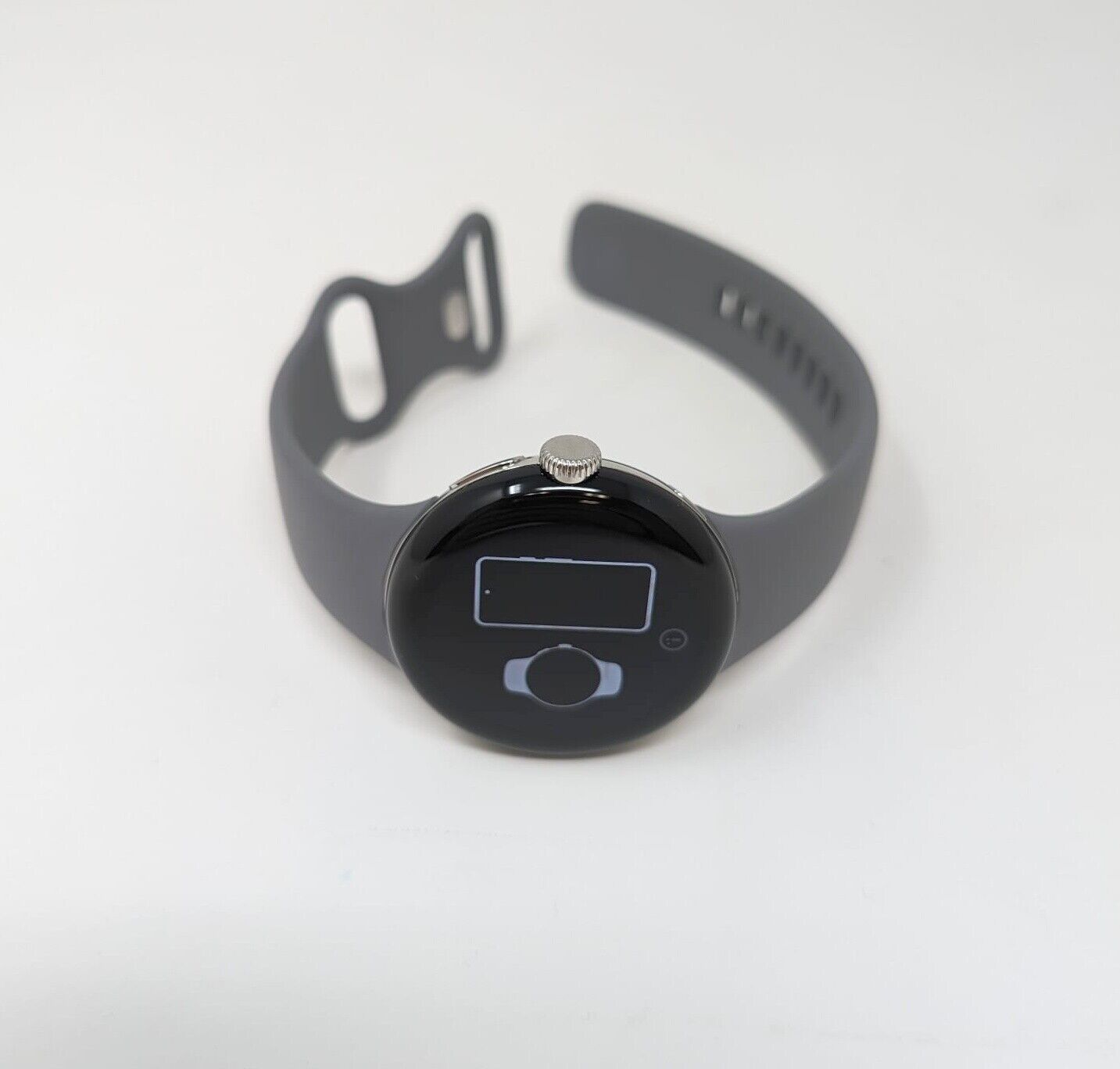 Google Pixel Watch 41mm Silver Stainless Steel - Charcoal