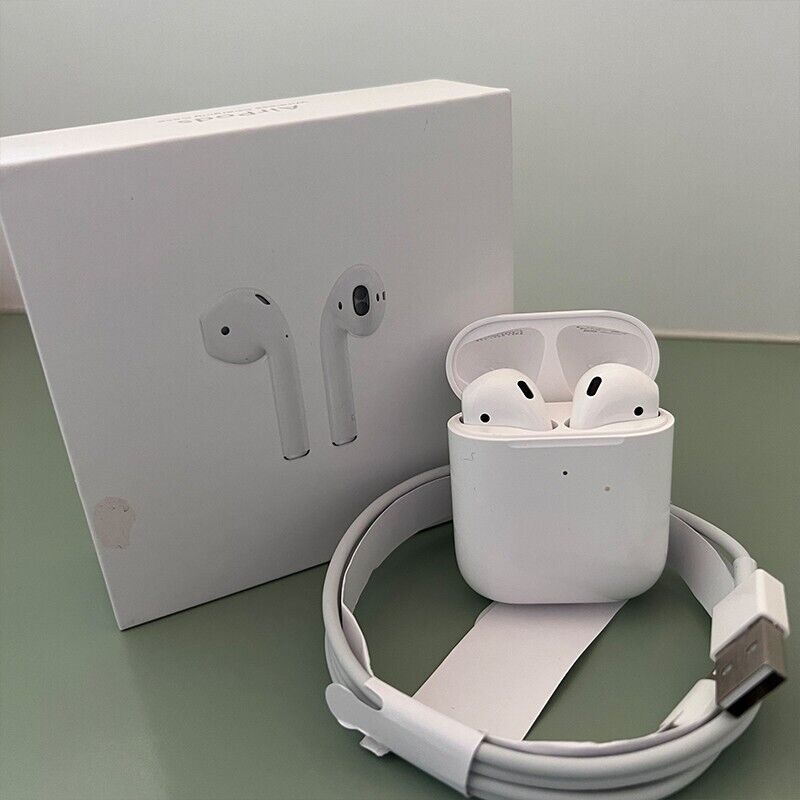 Apple AirPods 2nd Gen Bluetooth Earbuds with Charging Case