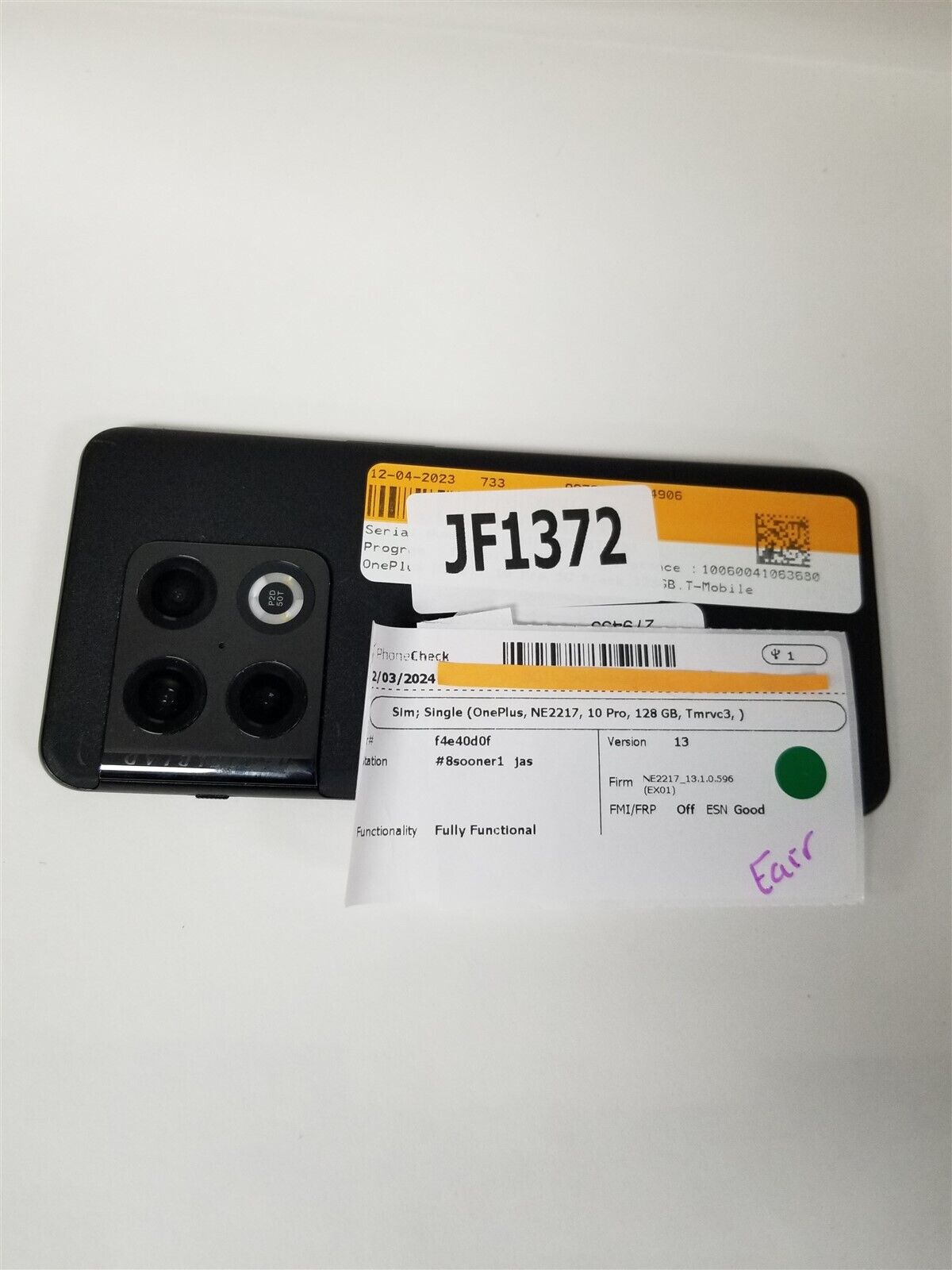 OnePlus 10 Pro 128GB Volcanic Black Unlocked Smartphone