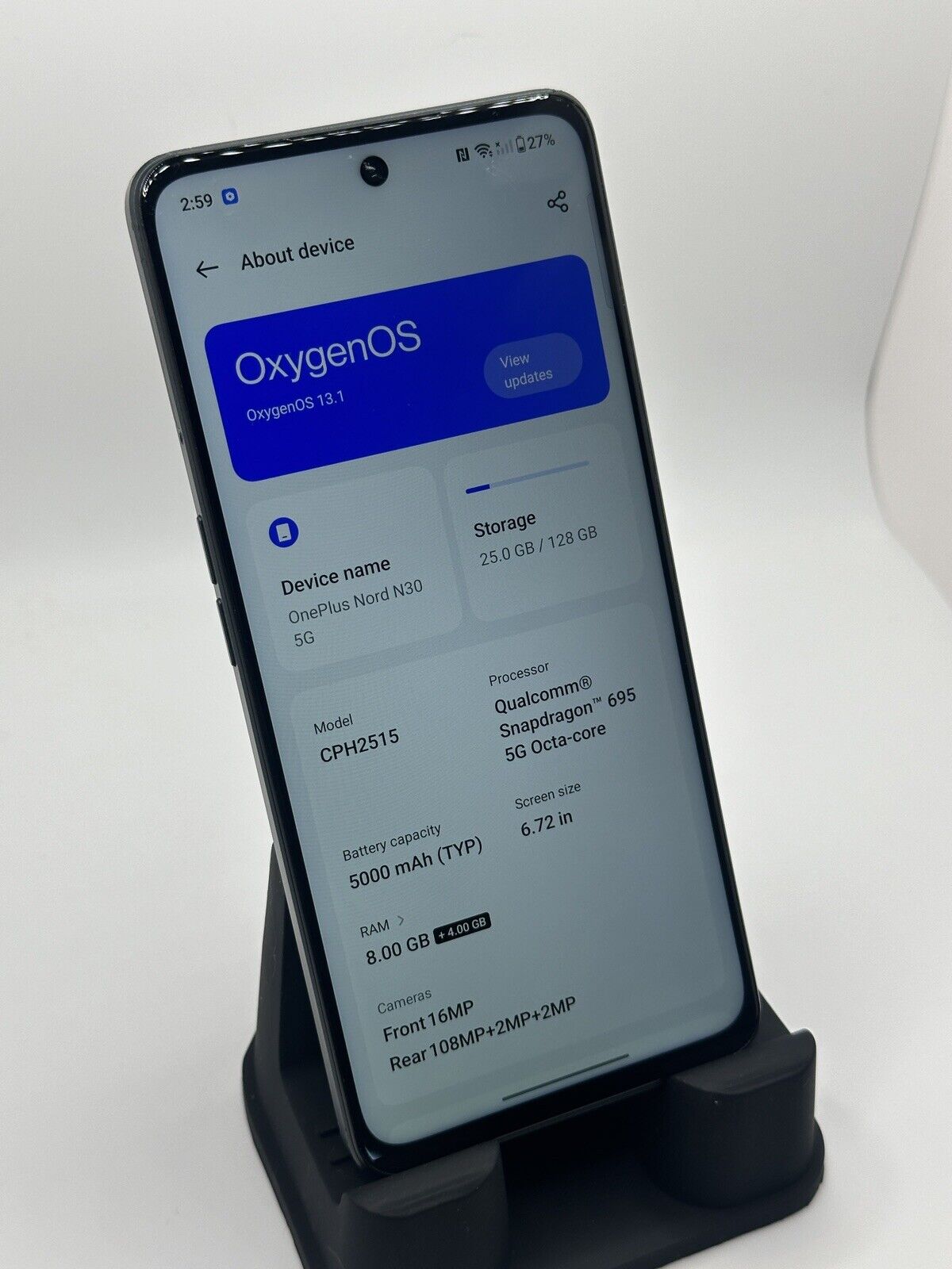 OnePlus Nord N30 5G - 128GB - Chromatic Gray