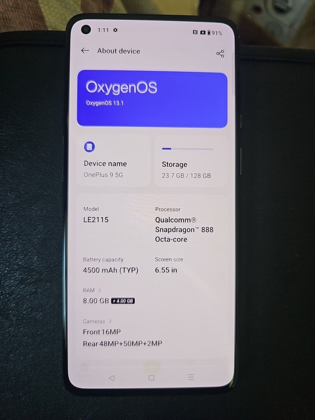 OnePlus 9 - 128GB - Astral Black - Unlocked