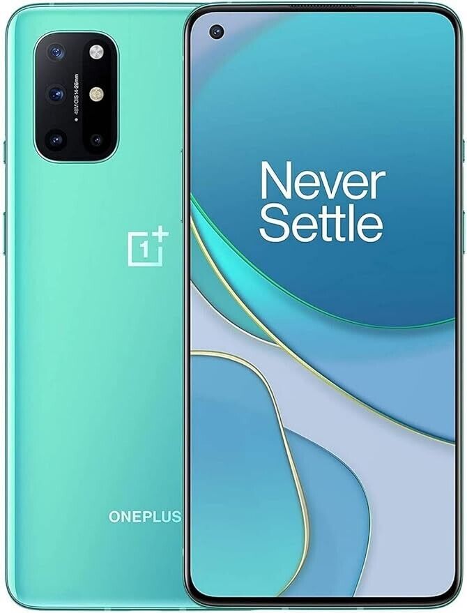 OnePlus 8T+ KB2007 5G 256GB T-Mobile Unlocked Aquamarine