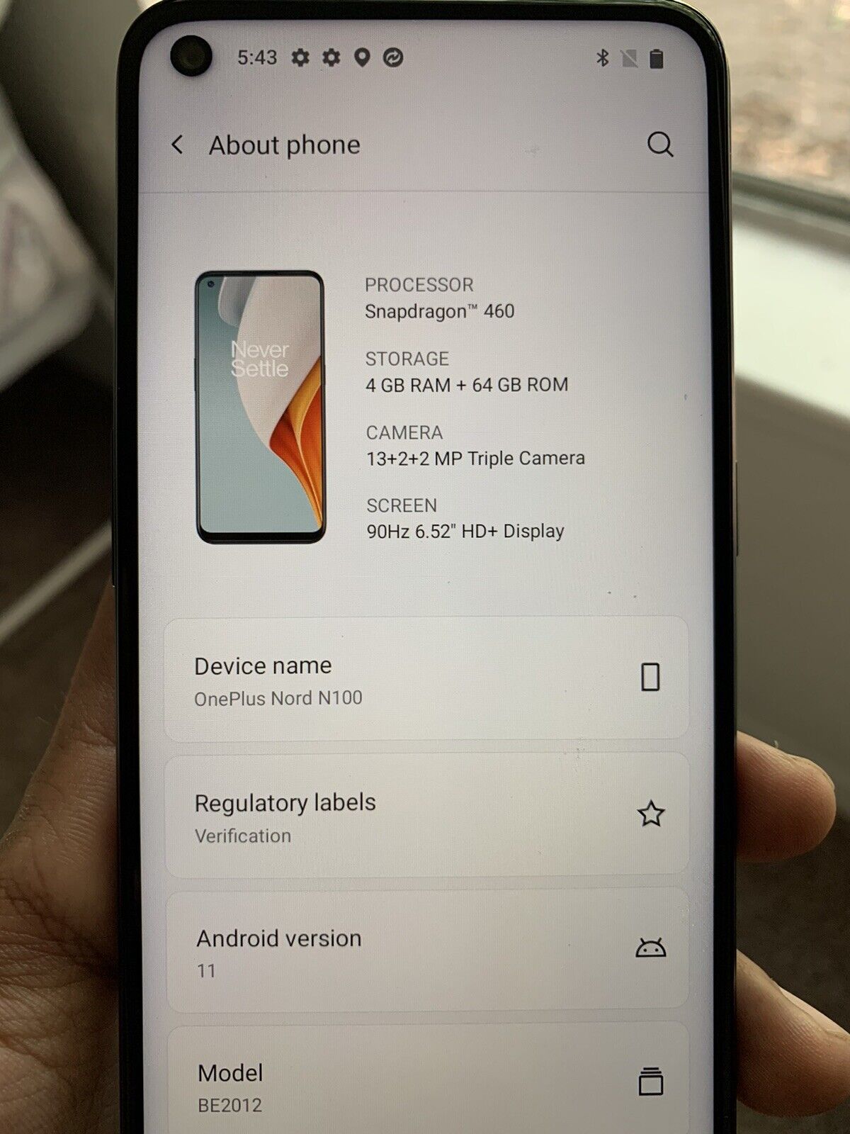 OnePlus Nord N100 - 64 GB - Midnight Frost