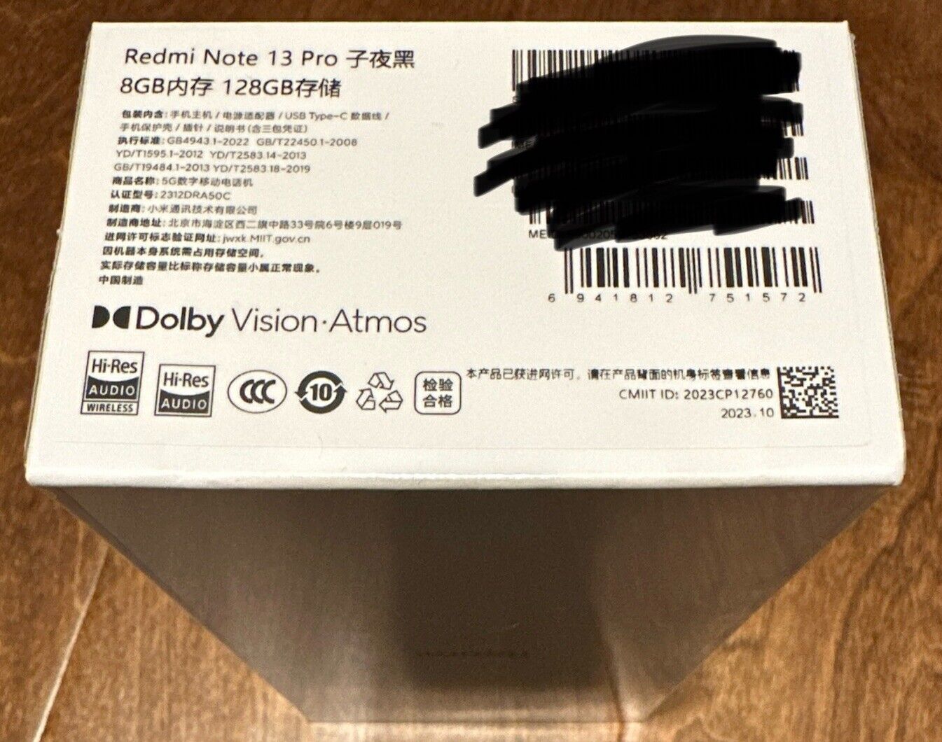 Xiaomi Redmi Note 13 Pro 5G Smartphone, 8/128GB