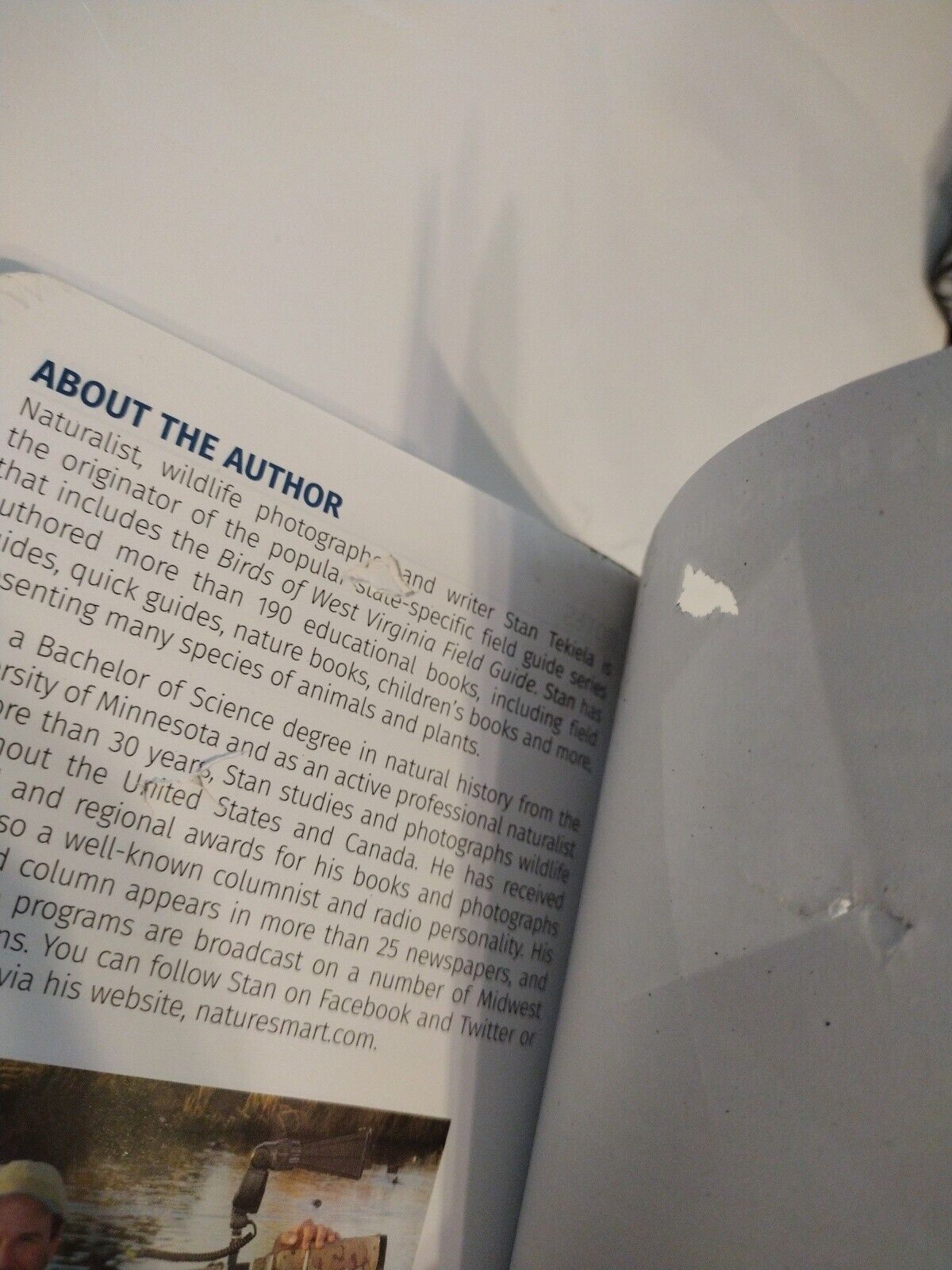 Virginia's bird field guide with damaged back cover