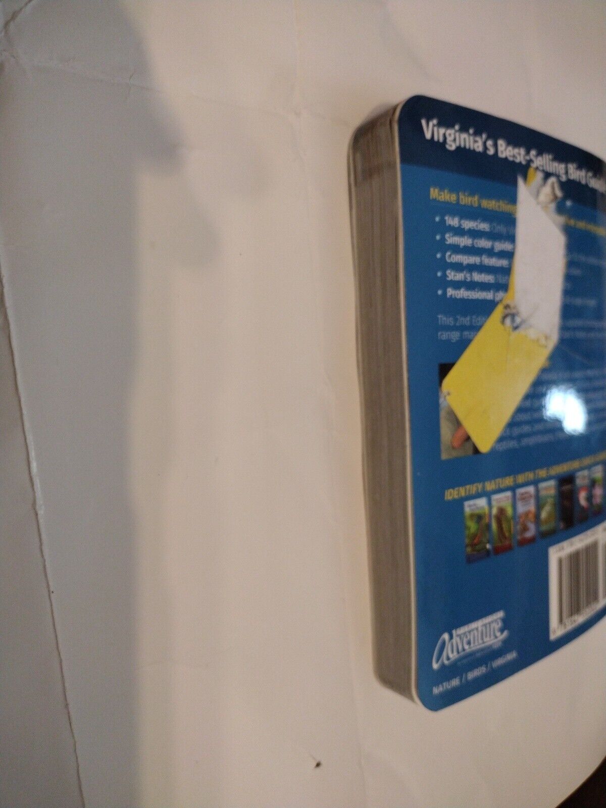 Virginia's bird field guide with damaged back cover