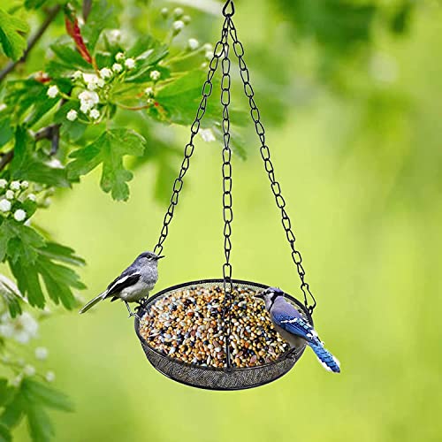 Metal Mesh Hanging Bird Feeder for Outdoor Garden