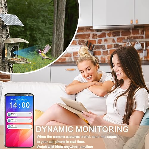 Smart Bird Feeder with AI Camera & Night Vision