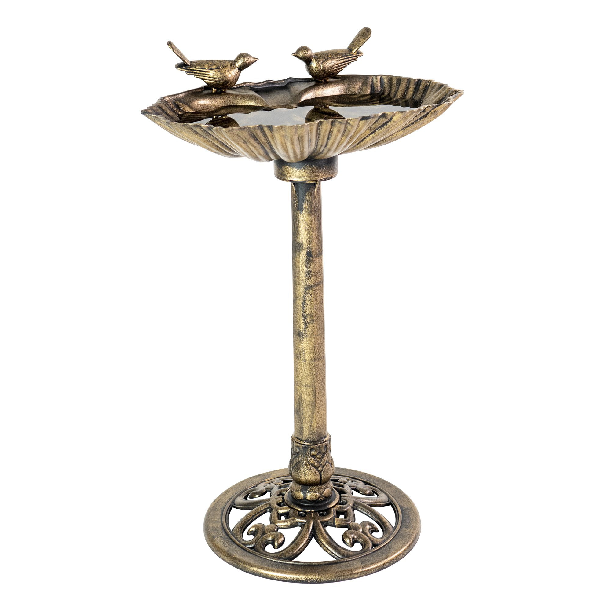 Bronze Resin Bird Bath for Patio