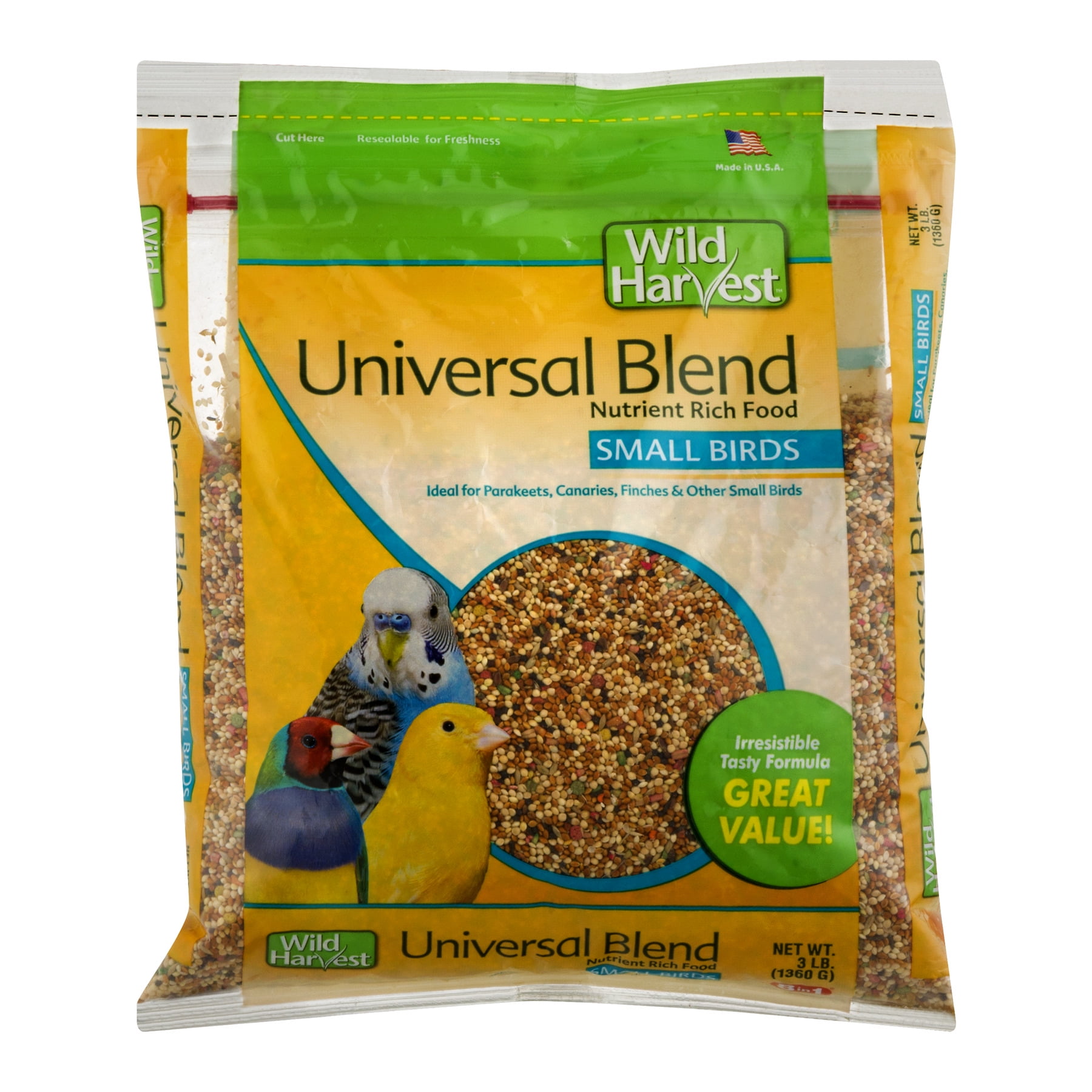 Wild Harvest Universal Blend for Small Birds, 3 lbs