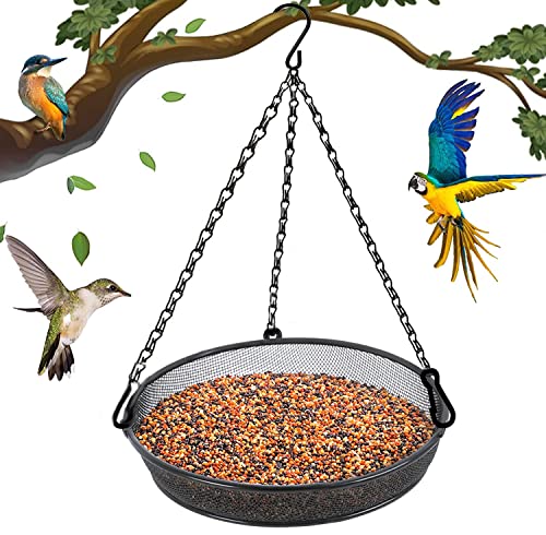 Metal Mesh Hanging Bird Feeder for Outdoor Garden