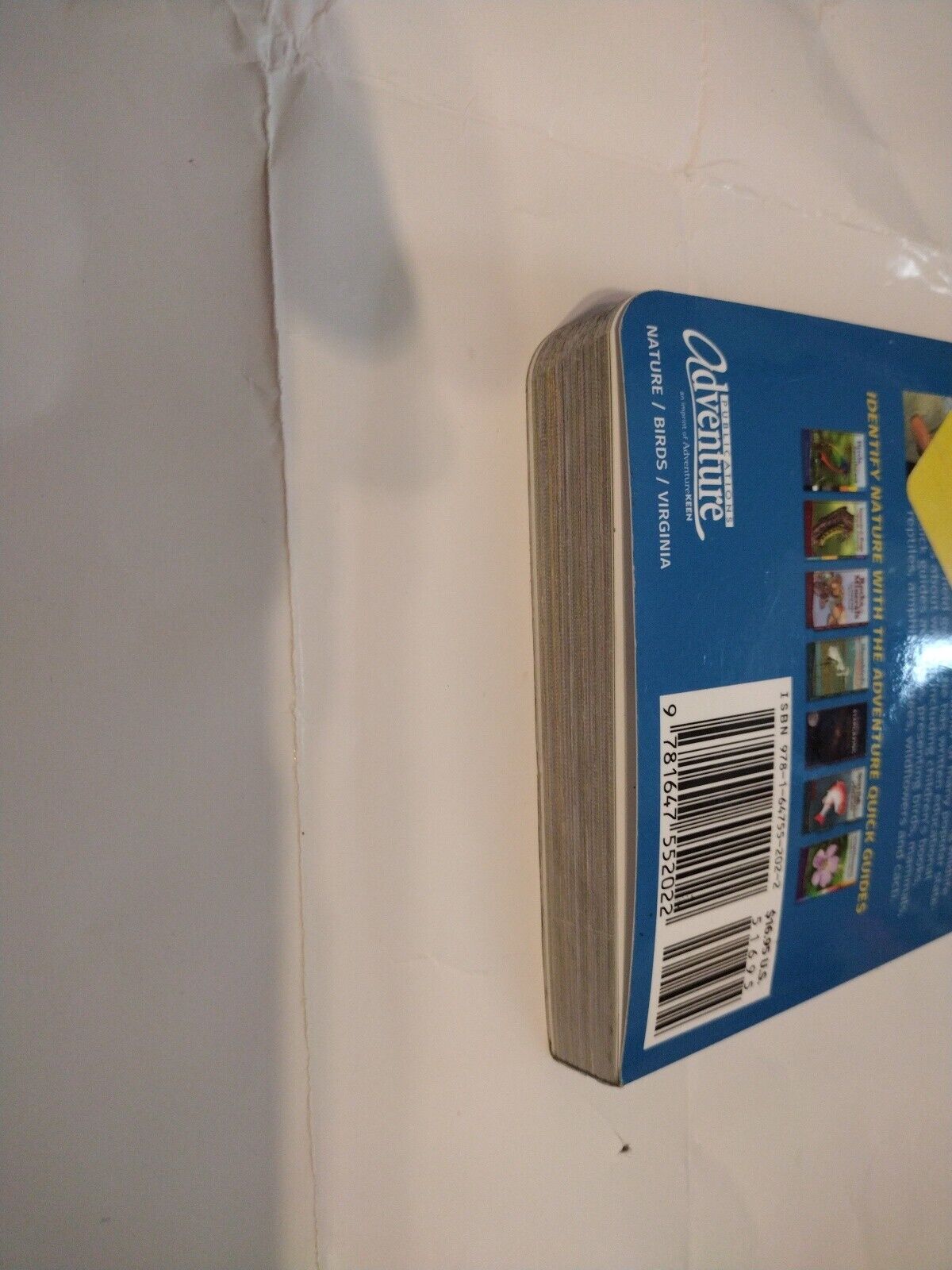 Virginia's bird field guide with damaged back cover