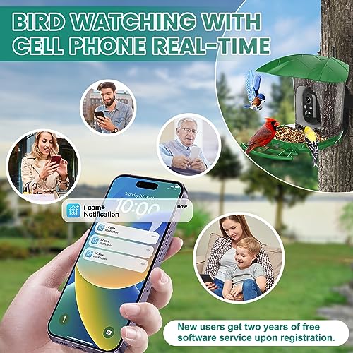 Smart AI Bird Feeder with Camera - Outdoor Gift