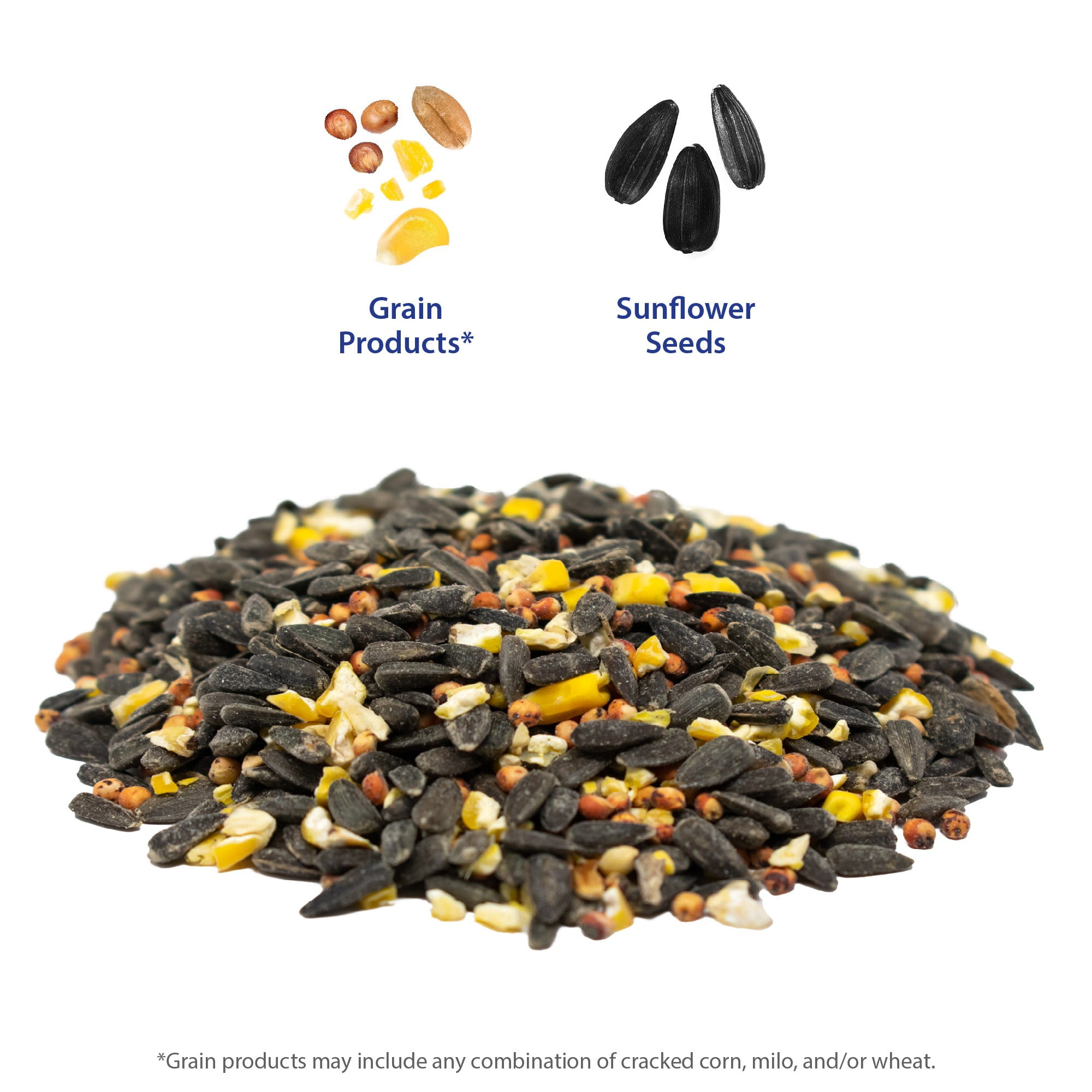 Sunflower & Grains Wild Bird Feed, 5 lb