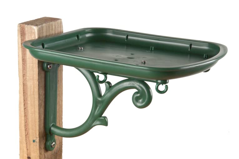 Ornate Green Wild Bird Seed Feeder Tray