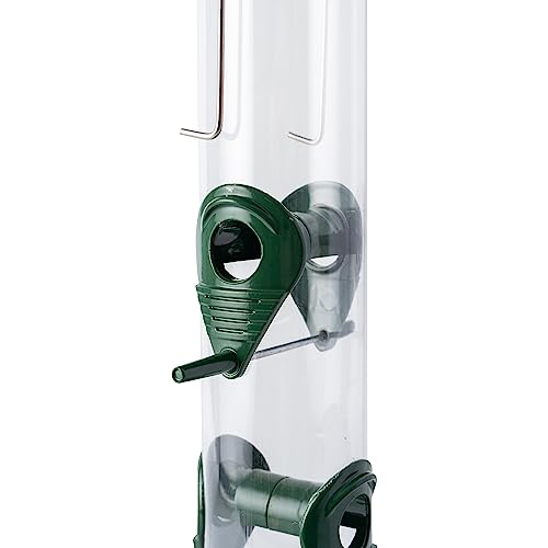 2 Metal Tube Bird Feeders - 6 Port, 16 Inches - Wild Bird Feeder