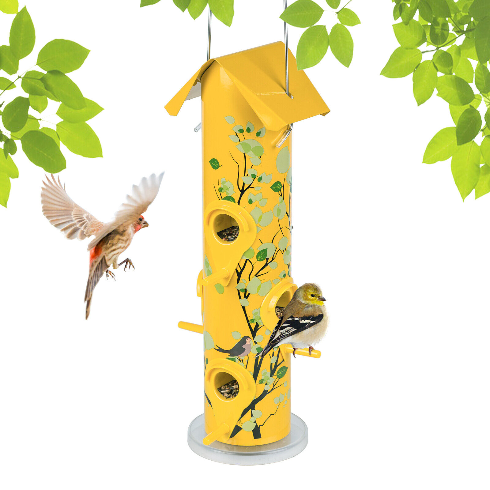 Kingsyard 14'' Tube Bird Feeder - Squirrel-Proof