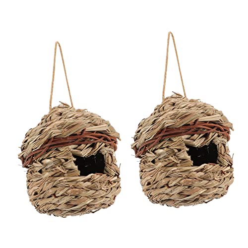 Hand Woven Hanging Roosting Pockets for Birds
