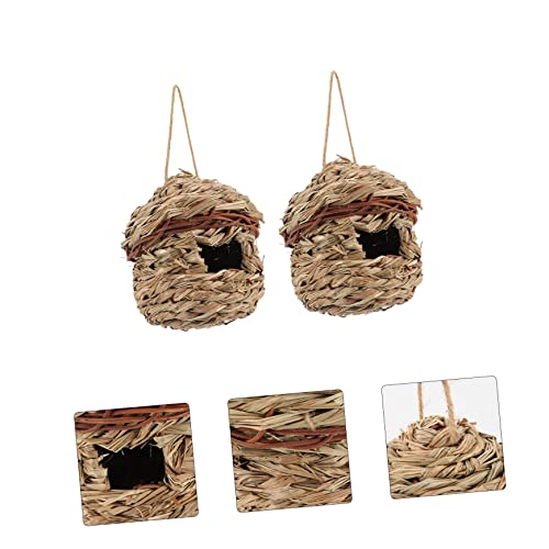 Hand Woven Hanging Roosting Pockets for Birds