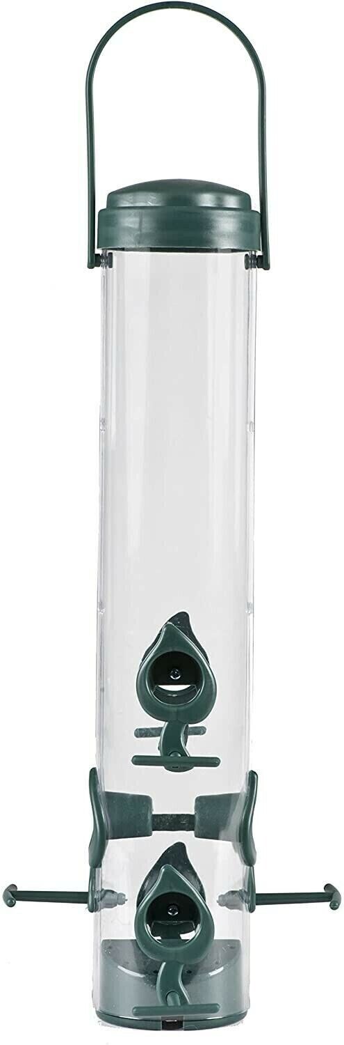 Classic Wild Bird Feeder: Hanging Tube, Premium Seed