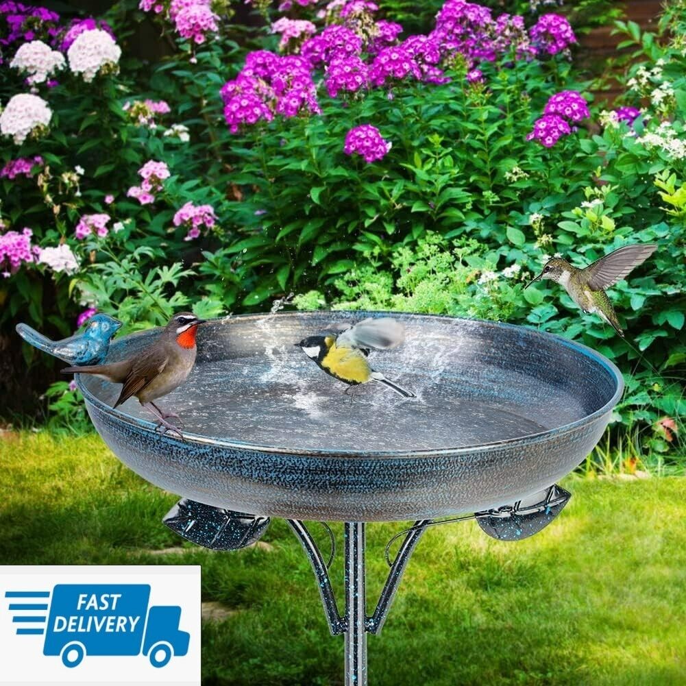 Metal Bird Baths for Outdoor Wild Birds