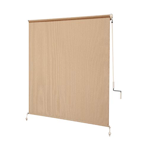 Almond 4' x 6' Coolaroo Outdoor Roller Shade