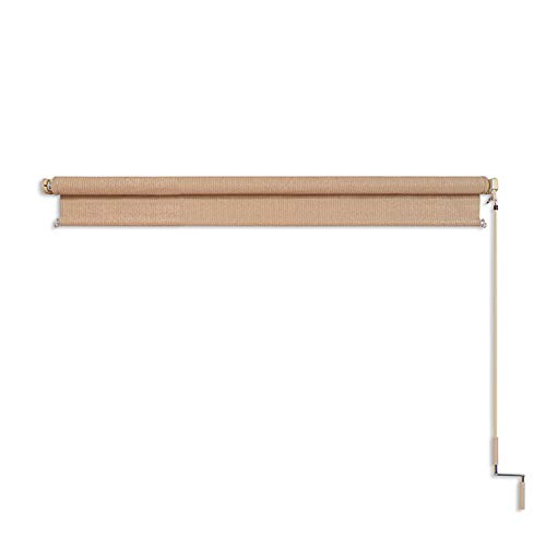 Almond 4' x 6' Coolaroo Outdoor Roller Shade