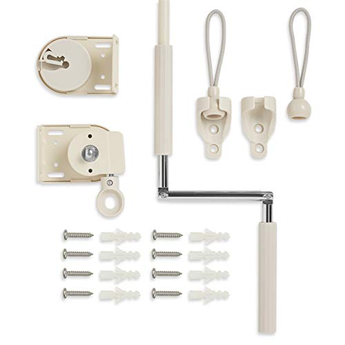 Almond 4' x 6' Coolaroo Outdoor Roller Shade