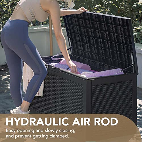 Devoko Waterproof Resin Deck Box for Outdoor Storage