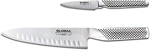 global 2 piece knife set 2 3 silver 3497