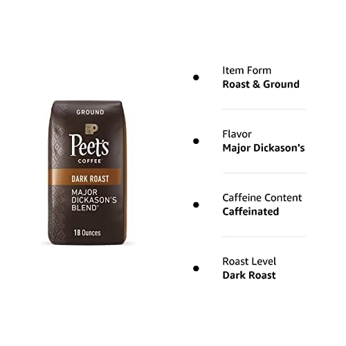 Peet's Major Dickason's Blend Dark Roast Ground Coffee