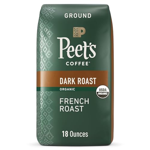 Peet's Coffee, Dark Roast Ground Coffee - Organic French