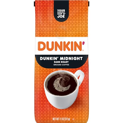 Dunkin’ Midnight Dark Roast Ground Coffee, 11oz