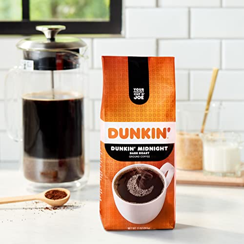 Dunkin’ Midnight Dark Roast Ground Coffee, 11oz