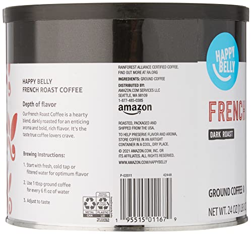 Happy Belly French Roast Ground Coffee, 1.5 lb