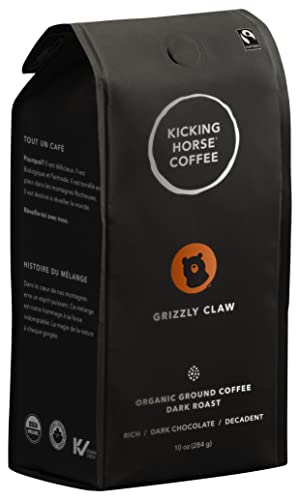 10 oz Kicking Horse Grizzly Claw Dark Roast Coffee