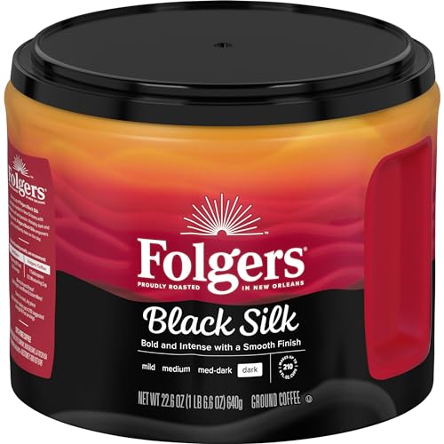 Bold Folgers Black Silk Dark Roast Coffee Bundle